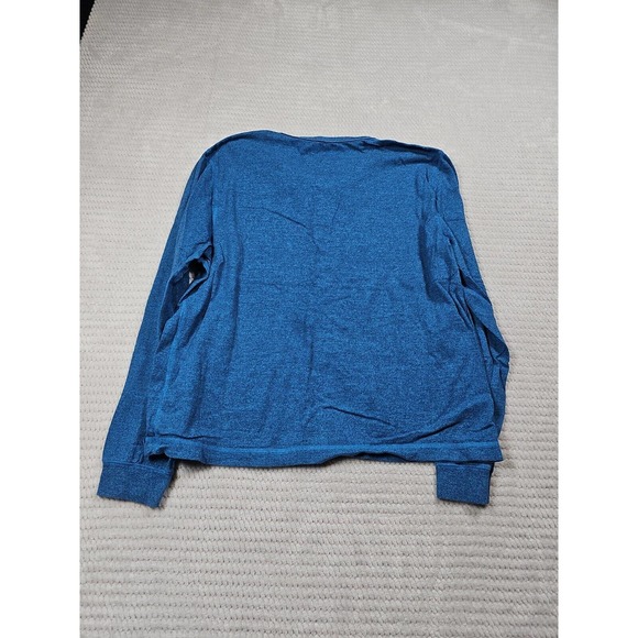 Ocean & Coast Shirt Mens Large Blue Long Sleeve Henley Tshirt - Picture 5 of 6